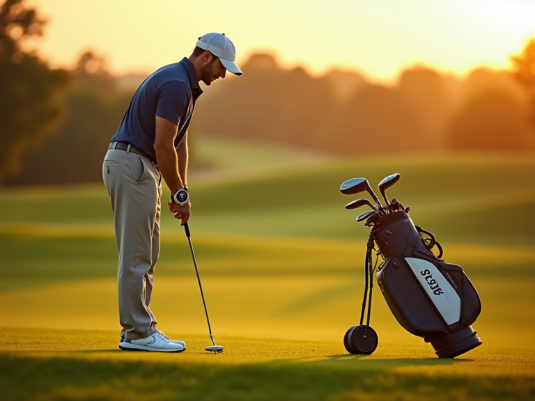 golden-hour-golfer-preparation