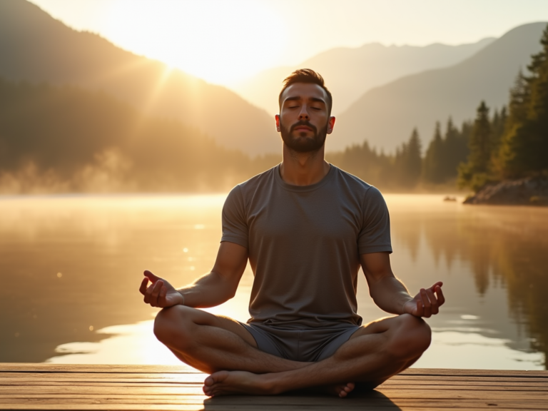 golden-hour-meditation-lakeside